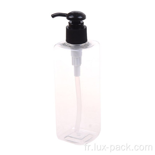 28 410 pp Pompe de lotion en or mat blanche pour le logo de couleur personnalisée shampooing à toucher doux